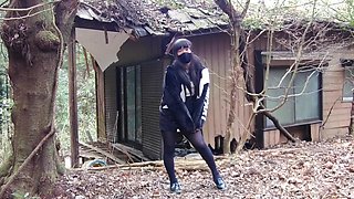 Masturbation Perverted Transgender Tearing Clothes In An Abandoned House In The Forest
