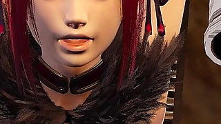 Amy Sorel In Sex Machine With Two Dildos And Clit Stimulation 3D Porn Animation