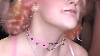 Lusty Isabella Bangs and Sunflower Doll Enjoy a Bukkake