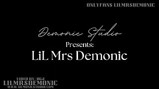Lil Mrs Demonic Rubs Her Pussy