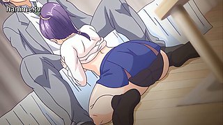 Asian babe Nexcze11 shows off her big boobs in hentai style