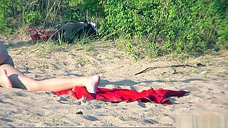 Naked Hot Nudist Ladies Spied on Voyeur beach