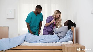 Long black dicks for nurse Ema Karter