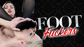 Foot Fuckers Starring Nathalie Cherie And Victoria Puppy - Lesbian Stocking Fetish
