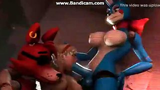 Wicked shemale with huge tits rides the dick all the way