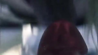 Slutty milf seduced by two cocks to suck