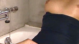 Step Brother Secretly Makes Uncensored Japan Pussy Yuu Shiraishi Squirt in the Bathroom