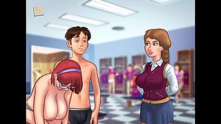 Hot summer adventure with big-assed beauties and natural boobs in a steamy visual novel