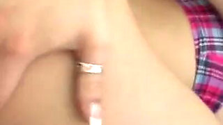 Brunette gets her ass explored