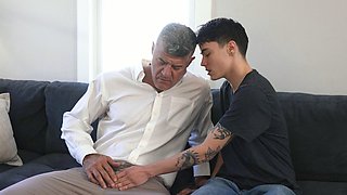 Gay stepdad fucks FTM bonus hole