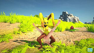 Rabbit Monster Grinding Woman (sapphire Safari V.23)