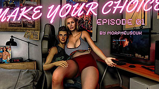 Helping Stepmom Offers Choice in Front of Young Men - Episode 1 Anal MILF 3D Animation