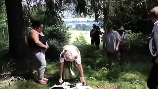 swinger fuck orgy in nature
