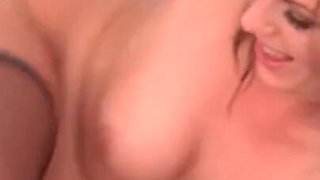 Sexy blonde pussy fucking threesome cumshot on body