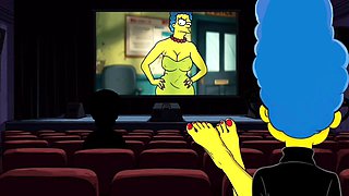 Tarantino Parody. Once Upon Time a... Housewife Mrs Sinpsom Teases with Dirty Feet. Cartoon Foot Fetish