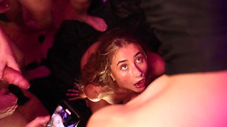 Lilly Phillips crazy bukkake orgy