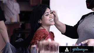 GIRLSWAY - Gorgeous Asian Ember Snow Has A Passionate Interracial Scissoring Fuck With A Hot Blonde