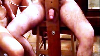Carmen flogging me a bruised cock