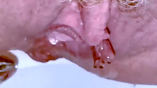 Sperm Drain 11. the Blonde Drains Her Lover's Cum Into the Toilet.
