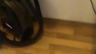 She drinks 11 loads of collected cum from a glass