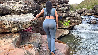 Sex on the river with a stranger while my friends wait for me