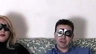 Hot Fat Masked Babe Fucked and Creampied on Huge Tits by a Big Cock with Titjob