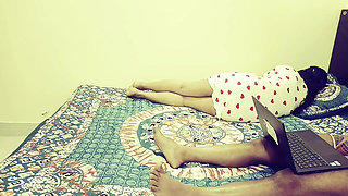 Step Sister Shares Bed with Indian Elder Brother at Home.