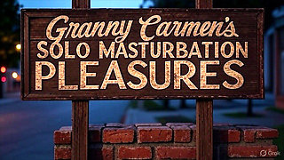 GILF Carmen's Easter Week Solo Masturbation Pleasures 4126cams24