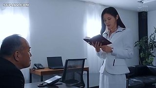 Big Cock Pounds Big-Titted Secretarys Office Creampie