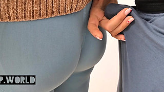 Stranger guy rub his dick in bus