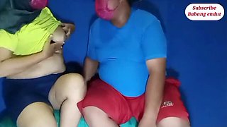 Widow Next Door Begs for Creampie - Condom Comes Off for Cum Inside