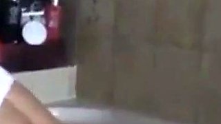 Big-Titted German Girl's Sexy Shower Striptease
