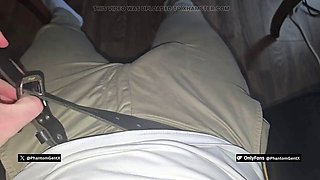 German Daddy PhantomGentX Dirty-Talks Horny Home Office Cock Stroke