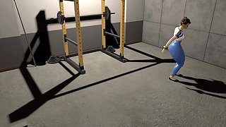 Street Fighter Chun Li Deuda Gimnasio Hard Fuck Passion