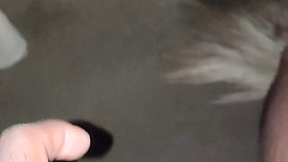 Handjob fat cock
