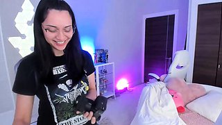 Awesome Teen With Big Boobs Dildo Masturbation