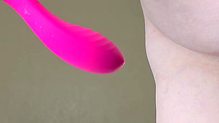 Intense Masturbation with MILF in Red Lingerie