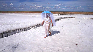 White Silence on Salt Lake Elton