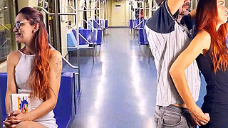 The Slut Got a Blowjob From a Stranger on the Bus in Public!