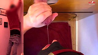 He Blasts Massive Cum Load on Deep-Throat Cookie