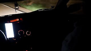Girlfriend In Heels Fucks Stranger Outdoors In A Car