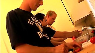 Chain Fucking In The Kitchen - Marco Paris  Eric Johanson