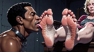 Granny Foot Slave Session - Passionate Toe & Sole Licking