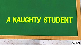 Cute Nerdy Student Is Given Some Sex Ed On The Teachers Desk