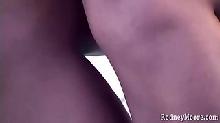 Marie Luv And Rodney Moore - Petite Black Hottie Is Wet And Messy