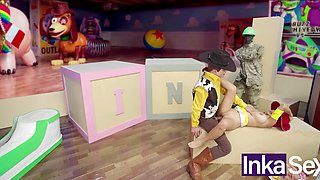 Cowgirl Jessie is getting dicked down by her fellow toys - Toy Story Porn