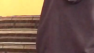 Cowgirl riding on the sofa