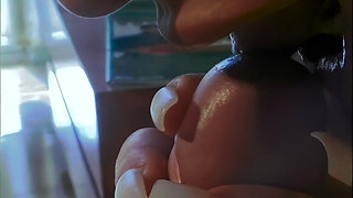The Girl with Glasses Gets Her Hairy Pussy Pounded and Her Ass Smashed