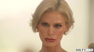 Sexy Slim Buxom Blonde MILF Casca Akashova Gets Hold Of the Detective's Young Dick