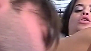 Hot Beautiful Girl with Big Nipples Fucked and Cumshot in Mouth by a Stud
